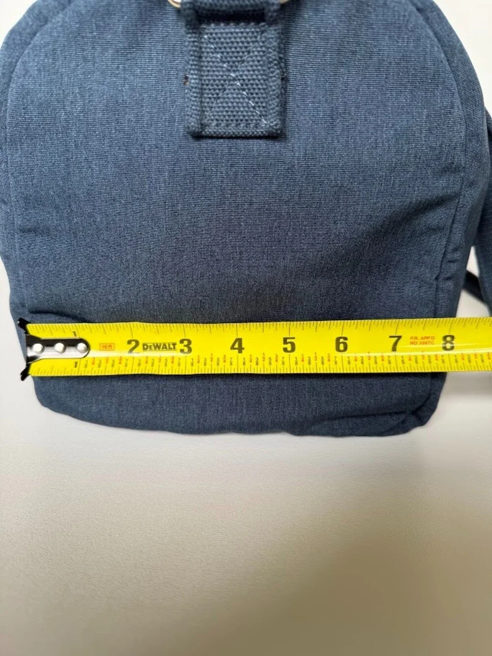 Banana Republic Dark Blue Heather Canvas Duffel Bag Gym Travel Weekender 570371